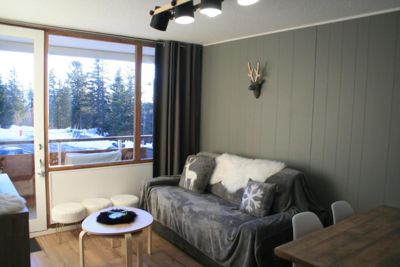 Le Flocon-Studio Cabine-Balcon 4-6 Pers A 100M Des Pistes Шамрусс Экстерьер фото
