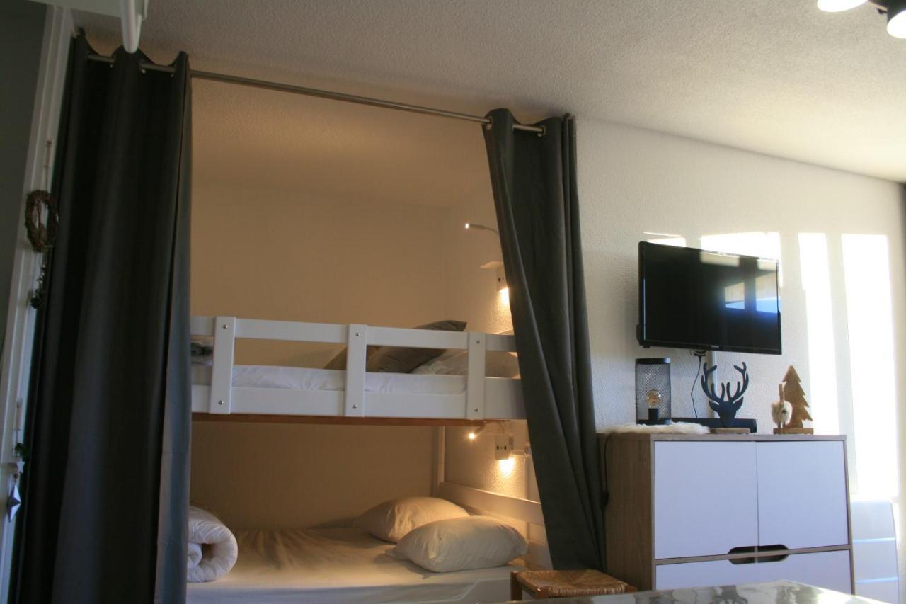Le Flocon-Studio Cabine-Balcon 4-6 Pers A 100M Des Pistes Шамрусс Экстерьер фото