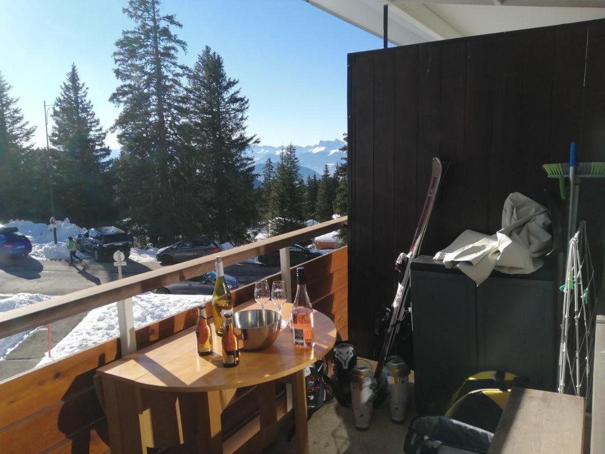 Le Flocon-Studio Cabine-Balcon 4-6 Pers A 100M Des Pistes Шамрусс Экстерьер фото