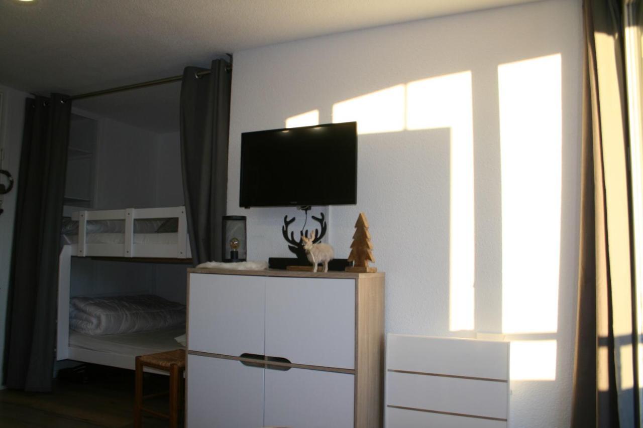 Le Flocon-Studio Cabine-Balcon 4-6 Pers A 100M Des Pistes Шамрусс Экстерьер фото