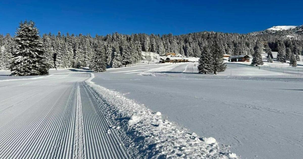 Le Flocon-Studio Cabine-Balcon 4-6 Pers A 100M Des Pistes Шамрусс Экстерьер фото