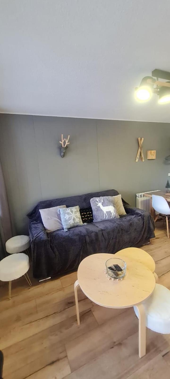 Le Flocon-Studio Cabine-Balcon 4-6 Pers A 100M Des Pistes Шамрусс Экстерьер фото