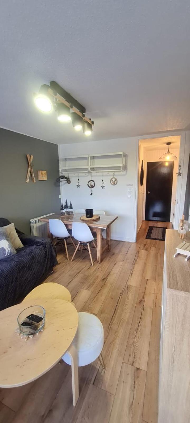Le Flocon-Studio Cabine-Balcon 4-6 Pers A 100M Des Pistes Шамрусс Экстерьер фото