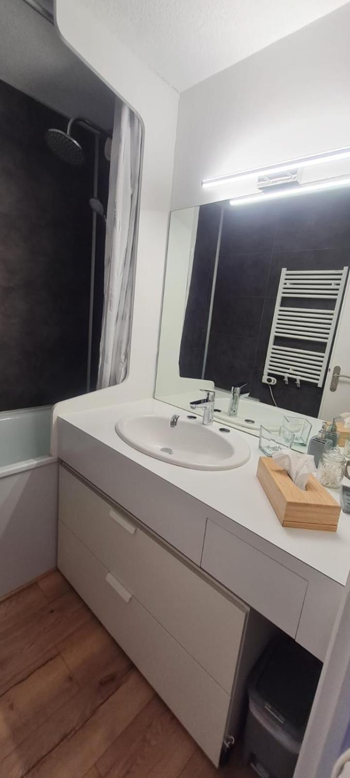 Le Flocon-Studio Cabine-Balcon 4-6 Pers A 100M Des Pistes Шамрусс Экстерьер фото