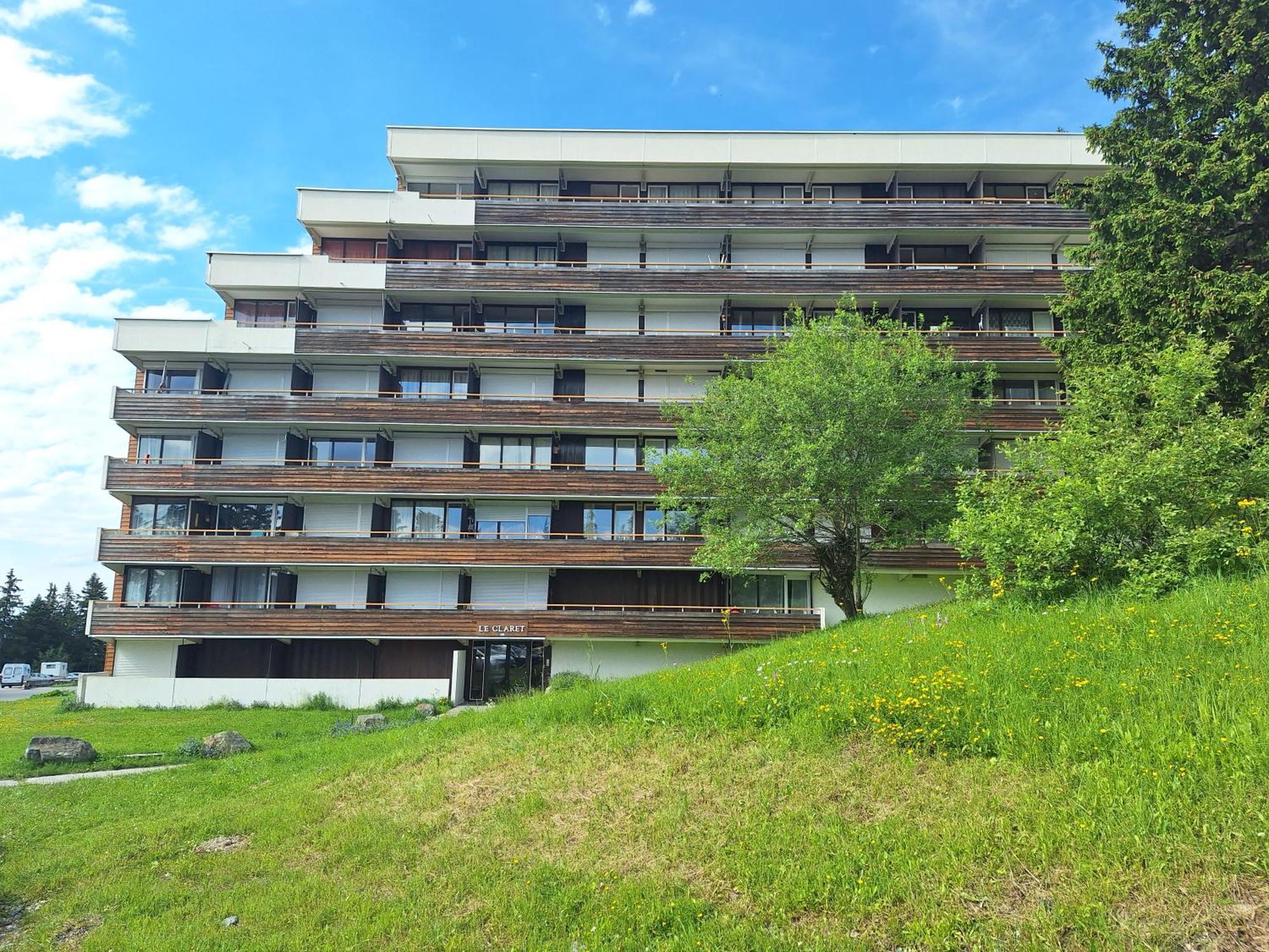 Le Flocon-Studio Cabine-Balcon 4-6 Pers A 100M Des Pistes Шамрусс Экстерьер фото